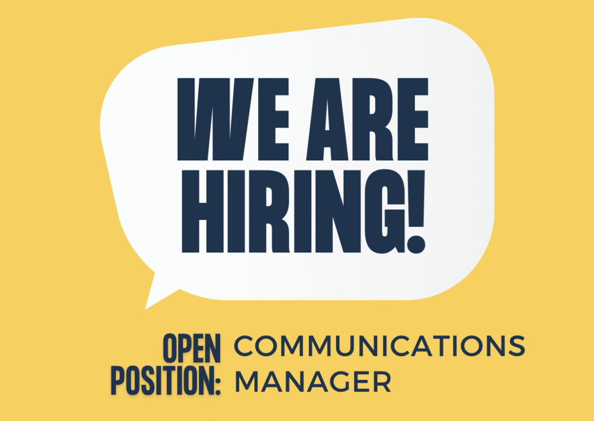 Could you be our new Communications Manager?