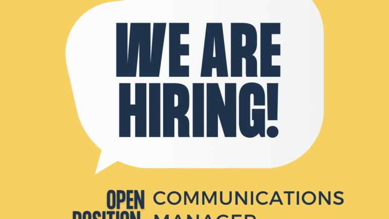 Could you be our new Communications Manager?